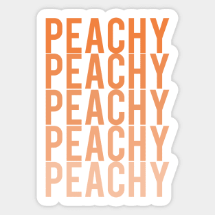 Peachy Sticker